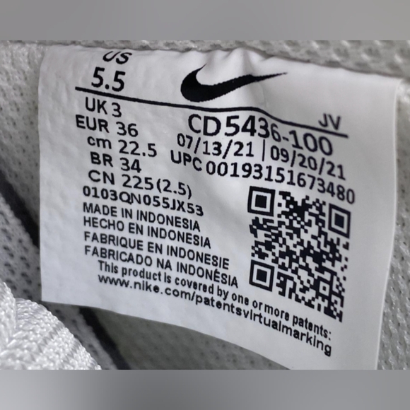 Nike Women's Court Vision Mid Sneakers Size 5.5 Like New MSRP $79.95 - Picture 7 of 11